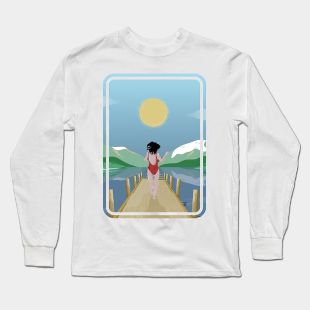 Lake Rotoiti Nelson Lakes Long Sleeve T-Shirt by mailboxdisco